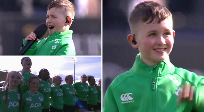 ‘Es una pequeña estrella’: niño de ocho años que sorprende a Andy Farrell con otra emocionante interpretación de la convocatoria de Irlanda antes del choque del Seis Naciones